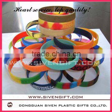 hot sale debossed silicone bracelet with customized logo