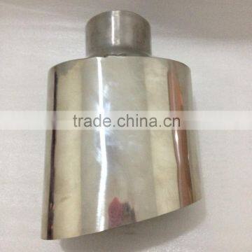 45 Deg Miter Cut Mirror polished Exhaust Tips with Factory Price