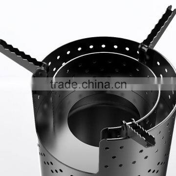 Outdoor Pellet Camp Stove With Turbo Fan Light Camping Stove Fast Cooking Big Fire Output Stove photo-3