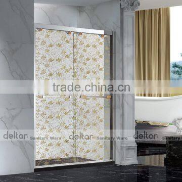 Shower Cabin Shower Room Tempered Glass Sliding Raindrop Tempered Glass Shower Door photo-2