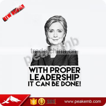 Custom Hot Fix Hillary Vinyl Transfer Printing for 2016 US Election