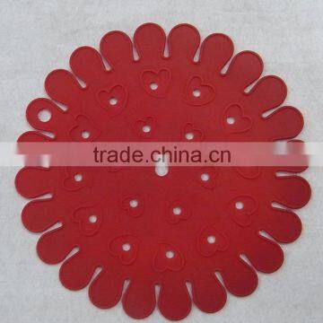 2016 Beautiful Design Fancy Silicone Heat Resistant Coasters Cup Insulation Mat