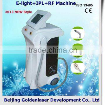 Skin Inspection Eye Line Removal 2013 Multi-Functional Beauty Stand Type Equipment Painless New Design E-light+IPL+RF Machine Home Facial Equipment