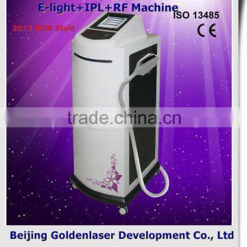 2013 laser tattoo removal slimming machine cavitation E-light+IPL+RF machine waxes cure with led temperature display