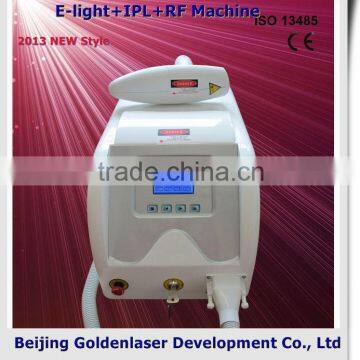 2013 laser tattoo removal slimming machine cavitation E-light+IPL+RF machine ipl machine with shr and sr function