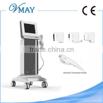 Pain Free Professional High Intensity Focused Ultrasound 1.0-10mm HIFU Face Lift Machine FU4.5-5S Face Machine For Wrinkles