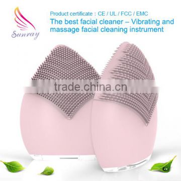 Face washing electric SR-1407 silicone facial cleaning brush