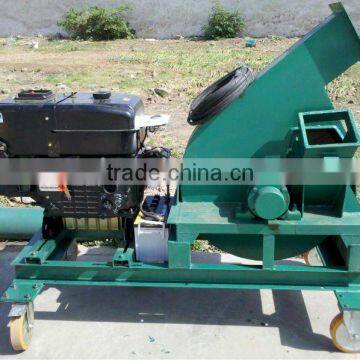 Large production capacity mobile wood shredder