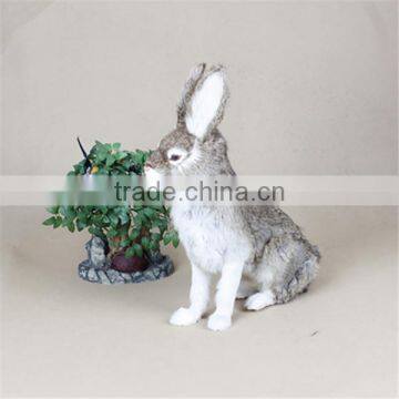Easter Bunny Furry Animal Plastic Animals Garden Decoration photo-2