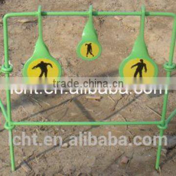 Outdoor game steel reset shooting spinner for practic fun