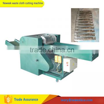 Neweek industrial plastic bottle rubber waste cloth cutting machine rag cutter