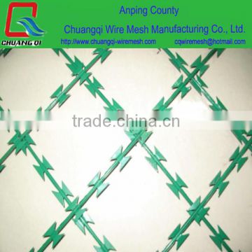 PVC coated razor barbed wire(factory)