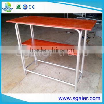 Latest design fashion aluminum portable bar Dj bar table