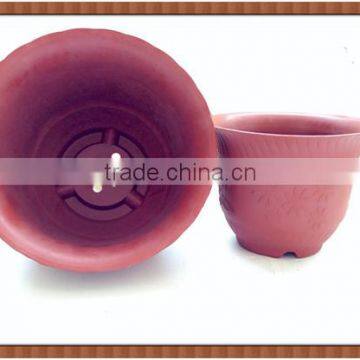 ZD-PF082-83 Terra Cotta Ceramic Garden Flower Pot/Cheap Headstone Round Plastic Flower Pot/High Quality Soft Nursery Plant Pot photo-4