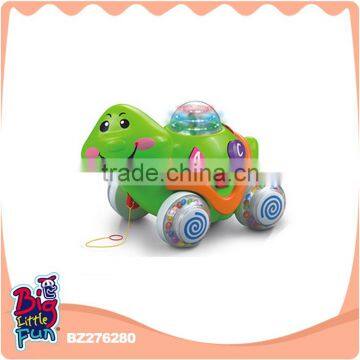 2016 huile preschool educational language early learning intelligent little green turtle toys with music and light