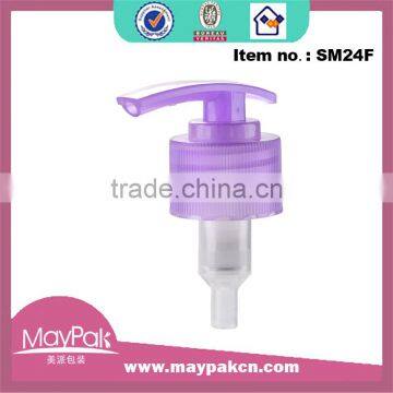 High quality plastic ribbed screw down lotion pump