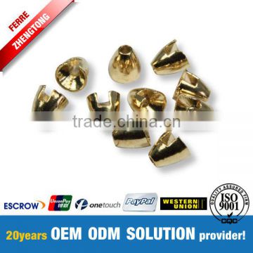 Gold Plated Tungsten Conehead Beads