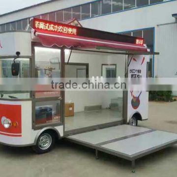 china snack sale food cart three sides window food cart towable food cart for sale