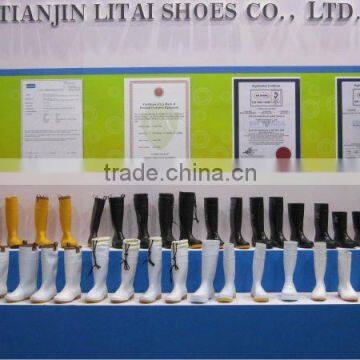 White PVC Safety Boot CE EN ISO20345 S5 Western Boots photo-6