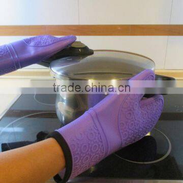 FDA High Quality Heat Resistant Silicone Bbq Oven Mitt photo-6
