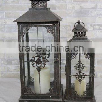 New Style Home Decor Antique Style Small Iron Cheap Candle Lantern