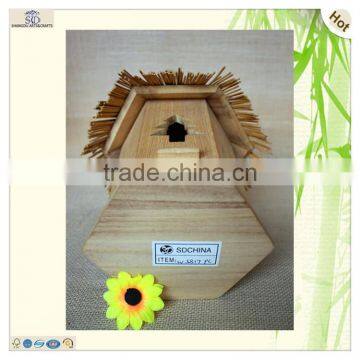 Handmade Fairy Weaving Roof Tree Cut House Crafts photo-5