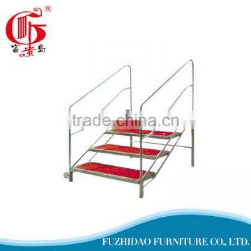 Iron Metal Plywood Mobile Stage With Red Cushion photo-3
