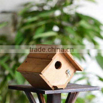 Rustic Freestanding Wooden Bird Cage Outdoor photo-2