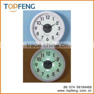 Light sensor wall clock/Light in the Dark clock/office round wall clock