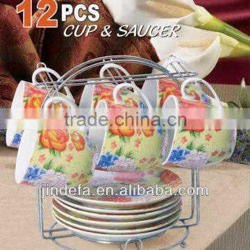 12pcs porcelain ceramic tea set