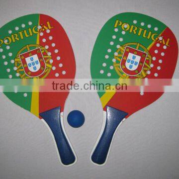 Customized Cheap Price High Quality China Wood Beach Tennis Rackets/badminton Rackets photo-2