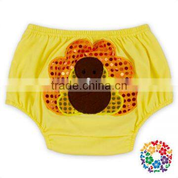 Chinese Manufacturer Baby Girls Holiday Gift Turkey Bloomers Diaper Cover Thanksgiving Bloomers photo-2