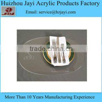 Wholesale Clear Acrylic lucite Plastic customized placemats