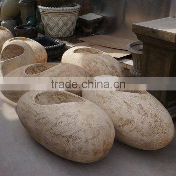Stone Colour Fiberglass Flowerpot photo-4