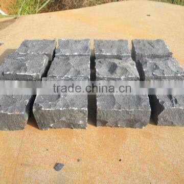 Natural Split Paving Stone Cobblestone Black Granite Paving Stone photo-2