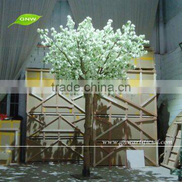 BLS1603002 GNW 10ft fake trees for weddings white cherry blossom artificial decorative tree