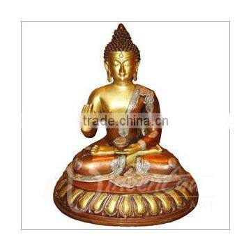 Indooor Antique Fengshui Metal Bronze Statue Buddha India for Sale photo-3