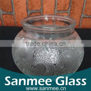 New Arrival Fashion Design Frosted Glass Candle Jar