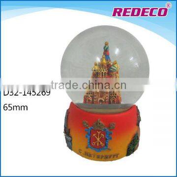 2017 music option resin snow globe cutomized