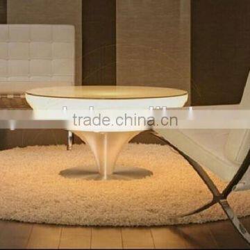 Battery Rechargeable LED Plastic Rotating Round Production Table With Legs Metal photo-2