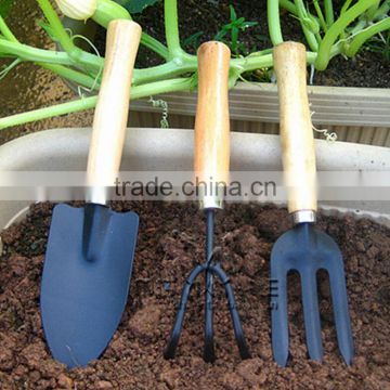 HIgh quality mini garden tools shovel, fork and rake for child hot sale