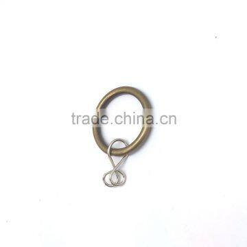 Steel Ring Loose Eyelet For Curtain Rod Inside Diameter 35mm Antique Brass Colour photo-3