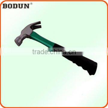 H1040 Green fiberglass handle claw hammer