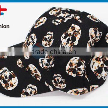 2017 New Product Best Seller Printed Customized Logo 100% Polyester Skull Cap photo-2