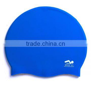Best Watersport Silicone Swim Hat Waterproof One Color Swimming Caps photo-2