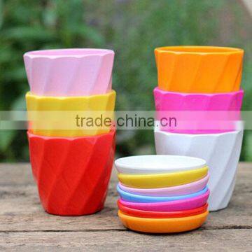 Thicken Round Plastic Fancy Flower Pot photo-3