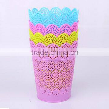 Plastic Trash Can Waste Bin Container photo-3