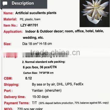 Hot Sale Artificial Potted Plants Chinese Succulent Plants photo-2