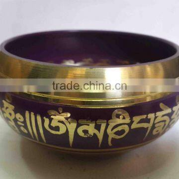 Best Selling Symbolic Colored Tibetan Healing Meditation Singing Bowl photo-2