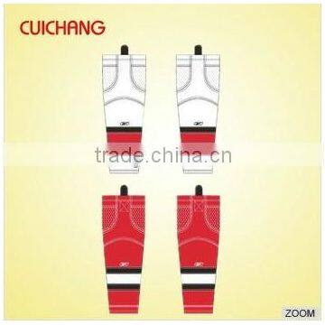 custom sublimated hockey socks